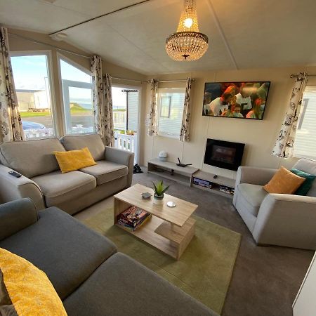 Cosy & Modern Private Seaview Caravan North Seaton Exteriör bild