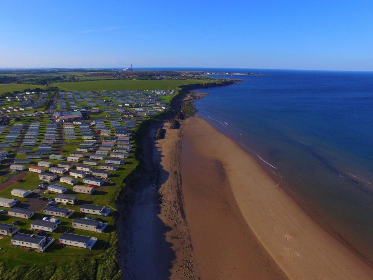 Cosy & Modern Private Seaview Caravan North Seaton Exteriör bild