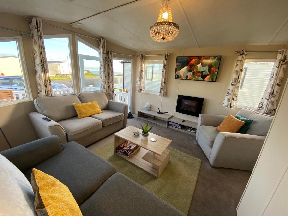 Cosy & Modern Private Seaview Caravan North Seaton Exteriör bild