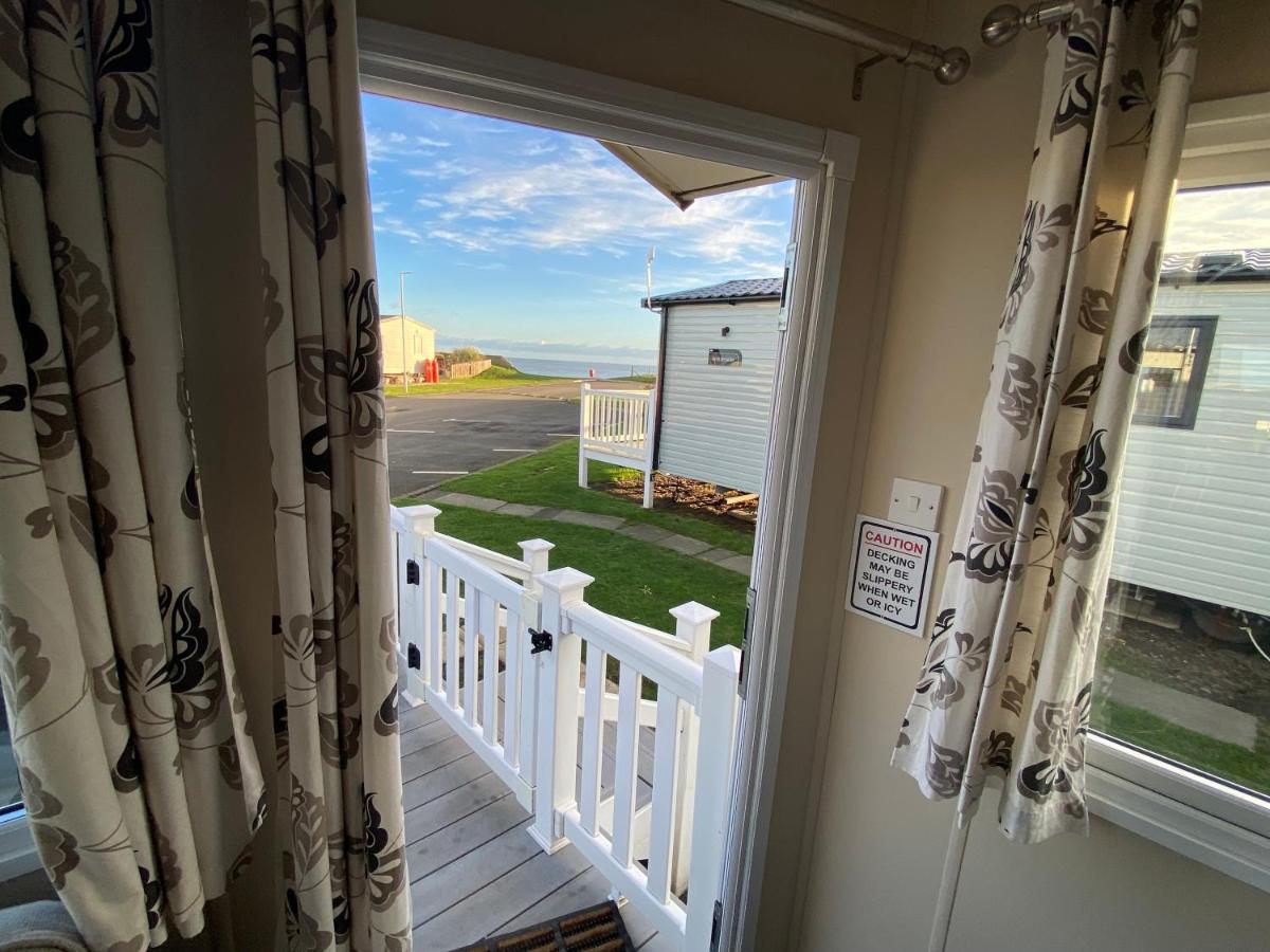 Cosy & Modern Private Seaview Caravan North Seaton Exteriör bild