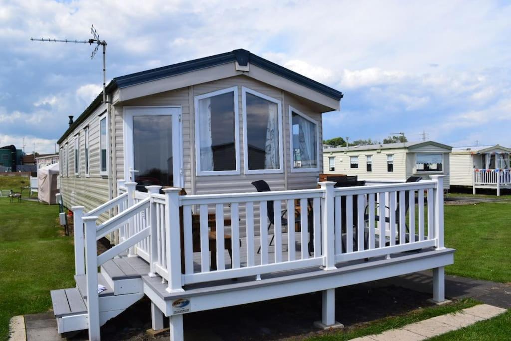 Cosy & Modern Private Seaview Caravan North Seaton Exteriör bild