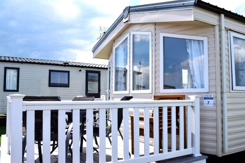 Cosy & Modern Private Seaview Caravan North Seaton Exteriör bild
