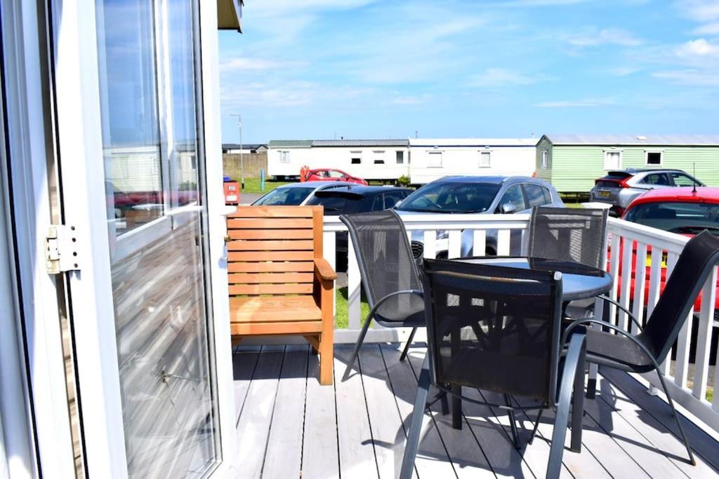 Cosy & Modern Private Seaview Caravan North Seaton Exteriör bild